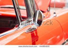 Vintage Red Car Side Mirror Side Mirror Car Red Car Side Mirror