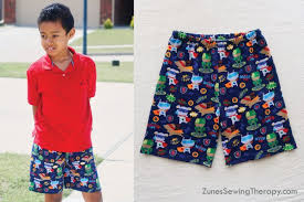 That's right, mood made sewing patterns, totally free! Kids Shorts With Free Sewing Pattern Tutorial Zune S Sewing Therapy