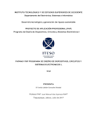 INSTITUTO TECNOLÓGICO Y DE ESTUDIOS SUPERIORES DE OCCIDENTE Departamento de  Electrónica, Sistemas e Informática Desarrollo te