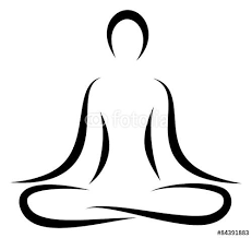 Abstract Yoga Lotus Position Abstract Logo Yoga Art Lotus Position