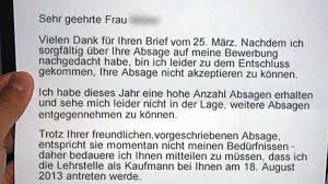 Absage der hochzeit wegen coronavirus: Lustiger Brief Jobsuchender Lehnt Absage Ab Welt