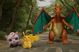 Ryme city, una metrópoli futurista en la que los humanos y los pokémon conviven en armonía. Four Detective Pikachu Characters Are Joining Google S Ar Playground The Verge