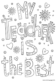 Free printable set of thank you coloring pages for adults or kids alike. Teachers Thank You Teacher Certificate Coloring Pages Printable