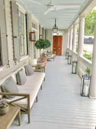 Kick back and relax in this covered porch with sloped plank ceiling filled with a gray swinging sofa as well as two wicker chairs. Diy Backyard Projects Ideas And Hacks 30 Ways To Enjoy Your Yard