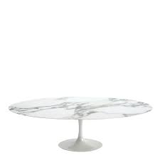 The quality is surprisingly good, i was very skeptical at first, but love the table! Tulip Dining Table Arabescato Marble White Base Oval 244cm By Knoll At The Conran Shop