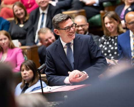 Burnham's first PMQs showed a leader who wants to please – but knows how to push back | PMQs | The Guardian