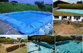 Section out a hole for the pool. Goodshomedesign