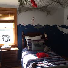 Fishing bedding bed sheet set for boys teens child kids youth bedroom fishing outdoor sports fitted sheet fish hook bait print bedspread bed cover decor 3 pcs full size soft 4.4 out of 5 stars 89 $39.99 $ 39. Fish Net Canopy Sleeping With The Fishes Nautical Boys Bedroom Boys Nautical Bedroom Boys Canopy Boys Bedrooms
