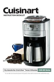 Pin On Cuisinart Coffeemaker Manuals