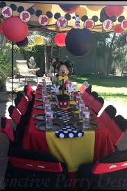 Mickey Mouse Birthday Party Ideas Photo 1 Of 24 Mickey Mouse Birthday Party Mickey Mouse Parties Mickey Birthday Party