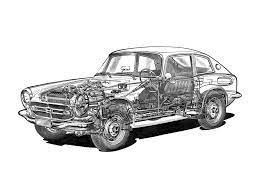 1966 68 honda s800 coupe illustrator unknown ホンダ