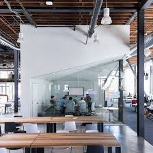 Workspace Pinterest Pinterests New Creative Offices In San Francisco Boasting Over Sized Volumes Corporate Interiors Office Interior Design Office Design