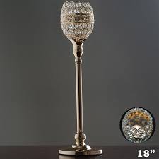 Get deals with coupon and discount code! 2 Pack 18 Tall Gold Silver Crystal Acrylic Goblet Votive Candle Holder Set Walmart Com Walmart Com