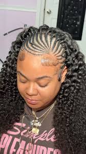 Style: Half stitched braids