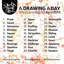 An idea that started with a drawing prompt book from a bookstore, with a открыть страницу «500 drawing prompts» на facebook. Restart Your Drawing Habit 30 Sketch Prompts For April Sketchbook Skool Blog Rss Feed Drawing Challenge Drawing Prompt 30 Day Drawing Challenge