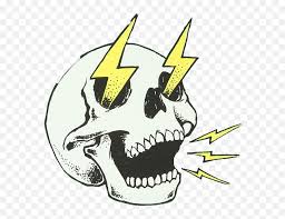 I missed the stress of drawing in pen. Badass Skull Png Skull Thunder Lightning Doodle Thunder Lightening Drawing Calavera Png Free Transparent Png Images Pngaaa Com