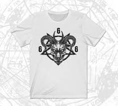 Satanic Clothing Baphomet Shirt 666 Occult Clothing Goat Skull Satanic Gothic T Shirt Pagan Clothing Occult Shirt