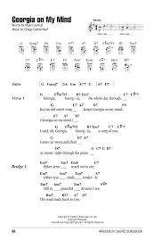 Georgia On My Mind by Ray Charles Sheet Music for Mandolin ChordsLyrics at  Sheet Music Direct