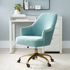 Product title home office chair ergonomic cheap desk chair swivel. Distressed Velvet Aqua Pleated Swivel Desk Chair Pottery Barn Teen