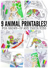 The website for kids' coloring pages, videos and leisure activities. 9 Animal Printables Coloring Pages For Adults Moms And Crafters