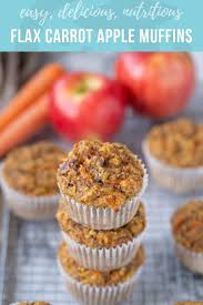 Flax Carrot Apple Muffins Recipe Recipe Apple Carrot Muffins Apple Muffin Recipes Apple Muffins