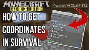 What are the coordinates in minecraft? Minecraft Bedrock Edition How To Enable Coordinates In Survival Mode Xbox One Switch Pe Youtube