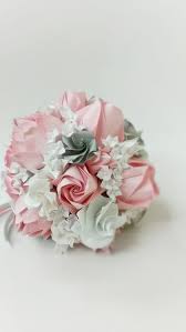 Maybe you would like to learn more about one of these? Pastel Pink And Muted Grey Bridal Origami Bouquet Flores De Papel De La Boda Ramo Origami Flor De Paper