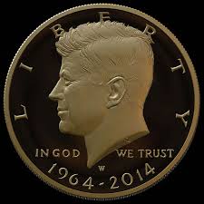 2014 50th anniversary kennedy half dollar gold coin pricing