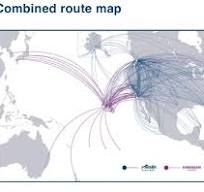 Alaska Airlines + Hawaiian Airlines combined route map : r ...