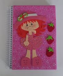 Capa De Caderno Em Eva Simples Capa De Caderno Eva Moranguinho Pesquisa Google Cadernos Decorados Caderno Caderno Decorado Com Eva