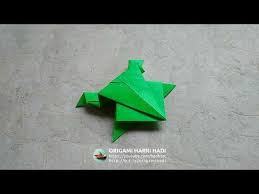 Hupfenden Origami Frosch Falten Springenden Frosch Basteln Mit Papier Stop Motion Animation Youtube Origami