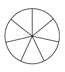 Fraction Pie Divided Into Sevenths Clipart Etc