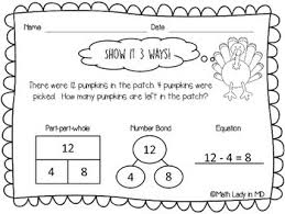 1st grade addition and subtraction word problems story problems. 1st Grade Thanksgiving Math Word Problems By Math Lady In Md Tpt