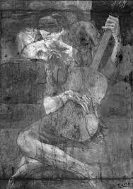 Picasso famous top selling modern pure hand painted canvas painting wall pictures for home decoration oil painting figure work. The Old Guitarist By Pablo Picasso