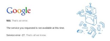 This may be due to the server being overloaded or down for. How Long Is Too Long For A 503 Error With Google