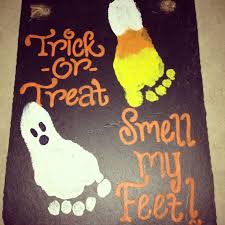 So Cute To Use A Baby S Feet Halloween Crafts Halloween Crafts For Kids Footprint Crafts