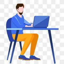 A Man Who Works At A Computer Job Clipart Work Man Png And Vector With Transparent Background For Free Download Cartoon Man Cartoon Styles Man