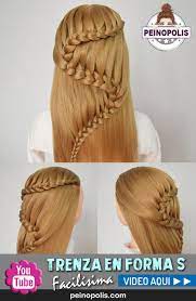 Trenza En Forma De S Un Peinado Facil Y Rapido Para Cabello Largo Peinados Faciles Healthy Work Snacks Peinados