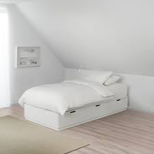Nordli Sengestel Med Opbevaring Hvid 90x200 Cm Ikea Ikea Bett Mit Schubladen Bett Lagerung Ikea Kinderzimmer Kleiderschrank