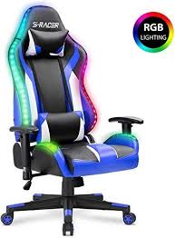 The Homall Gaming Chair Rgb Lighting High Back Computer Chair Pu Leather Desk Chair Pc Racing Leather Desk Gaming Chair Desk Chair