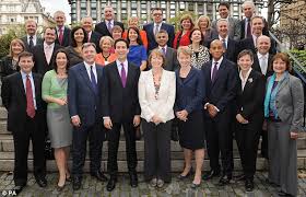 The shadow cabinet is made up of the senior members of the largest party not in government, known as her majesty's loyal opposition. Ed Miliband S Shadow Cabinet Labour Leader Shows Off Millie S Fillies Daily Mail Online