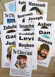 12 Tribes Of Israel Printable Card Game Bible For Kids Bible School Sunday School Lessons
