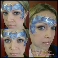 face paint wings halo angel