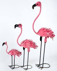 6 Sizes Metal Flamingos Yard Ornaments Bobble Heads Flamingo Decor Flamingo Yard Decor Yard Ornaments