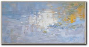 Each wall art provides a unique characteristics and style that will move artwork lovers in to the variety. Large Contemporary Art Acrylic Painting Panoramic Abstract Landscape Painting Acrylic Painting Large Wall Art Light Blue