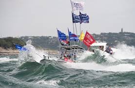 several boats sink at pro trump parade
