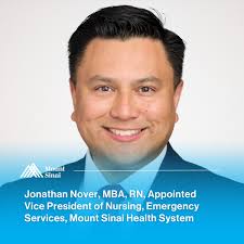 Congratulations to Jonathan Nover, MBA, RN,