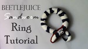 Check out more of danica's fun to make your own sandworm, we'll need to make some modeling chocolate. Beetlejuice Sandworm Ring Tutorial Youtube