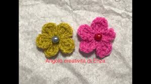 Bouquet di fiori all'uncinetto schemi. Fiorellino All Uncinetto Facilissimo Crochet Flower Easy Flor De Ganchillo Facil Youtube