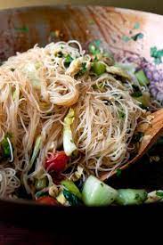 Stir Fried Rice Stick Noodles With Bok Choy And Cherry Tomatoes Recipe Recipe Rice Stick Stir Fry Rice Cherry Tomato Recipes